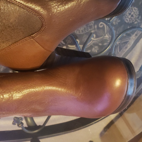 UGG Brown Heeled Knee-High Boots - Picture 4 of 10